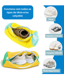 Bolsa de Limpeza Para Tênis SafeWash - Lavagem Segura Sem Danos ou Deformações