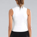 Colete Feminino de Treino com Ziper Frontal -SlimMove Vest
