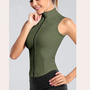 Colete Feminino de Treino com Ziper Frontal -SlimMove Vest