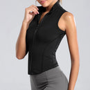 Colete Feminino de Treino com Ziper Frontal -SlimMove Vest